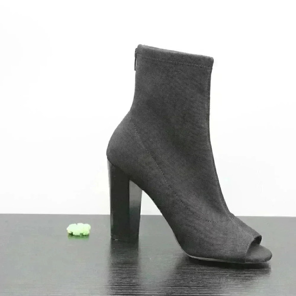 Aldo Women’s Black Fabric Back Zipper Boots - Picture 3 of 10